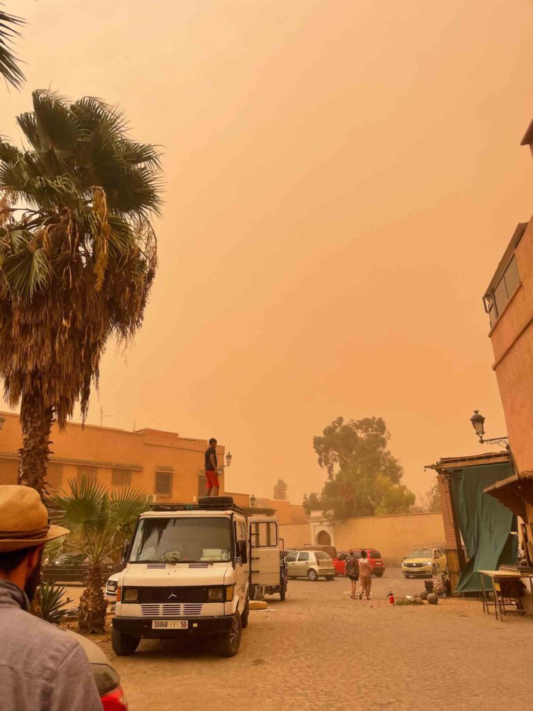 Sandsturm in Marrakesch