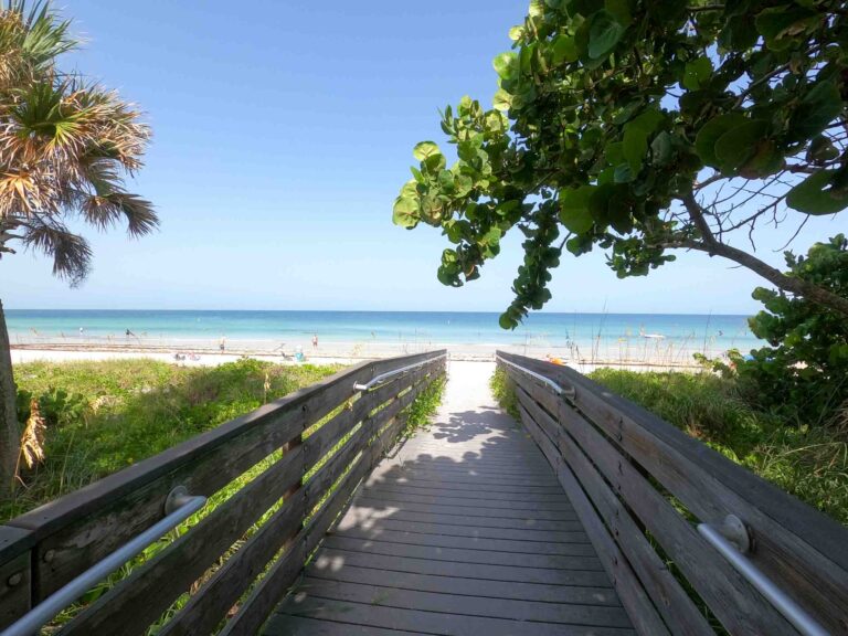 Der Weg zum wunderschönen Strand in Clearwater