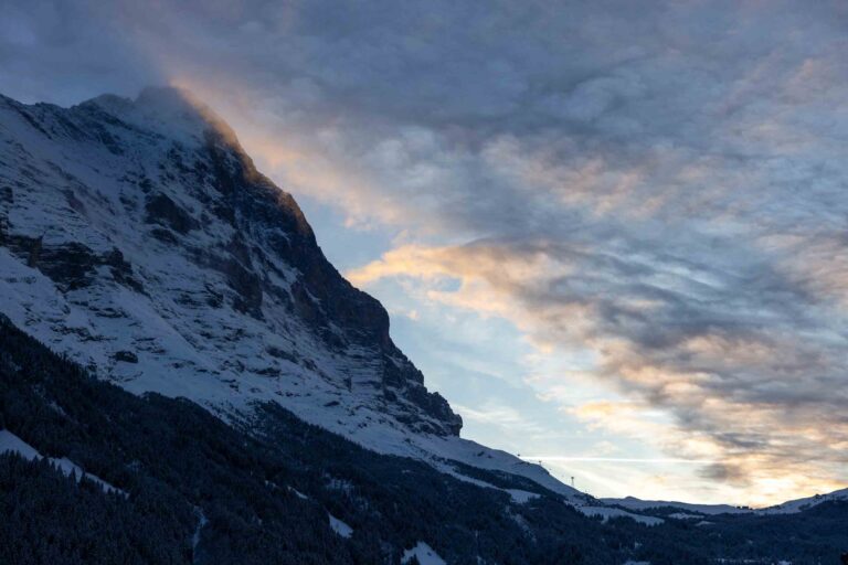 Eiger in Abendstimmung