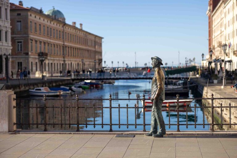 Canal Grande in Triest mit James Joyce Statue