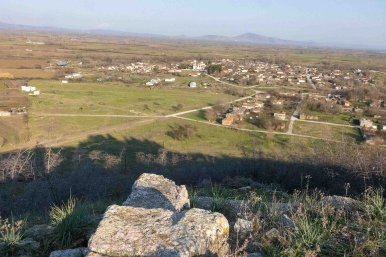 Aussicht von der Burgruine von Pyrgos Kieriou