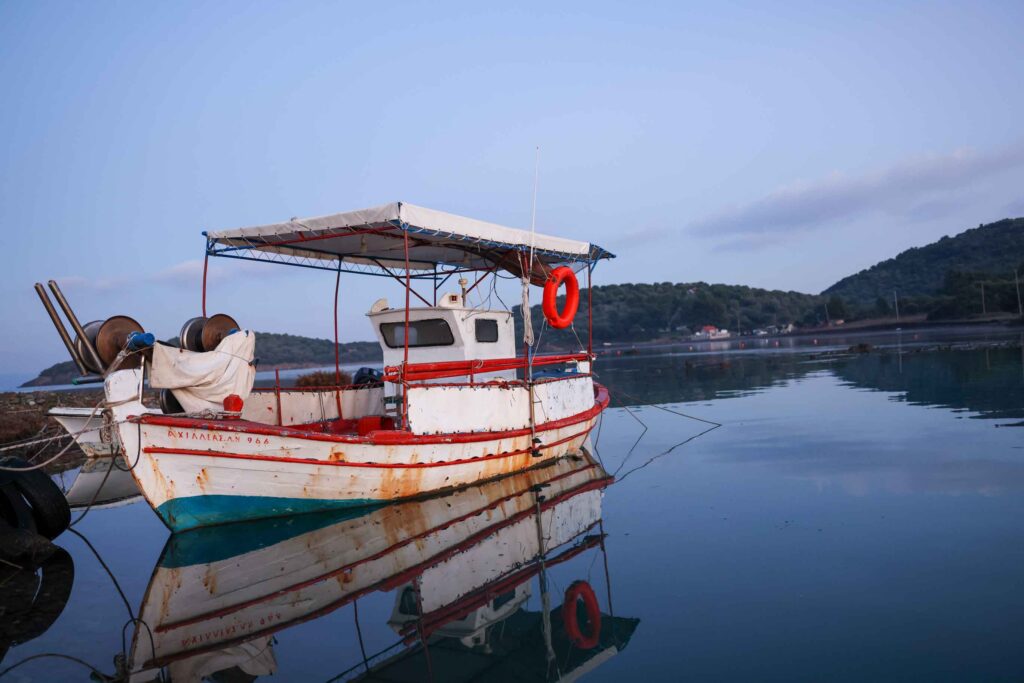 Fischerboot in Halkidiki