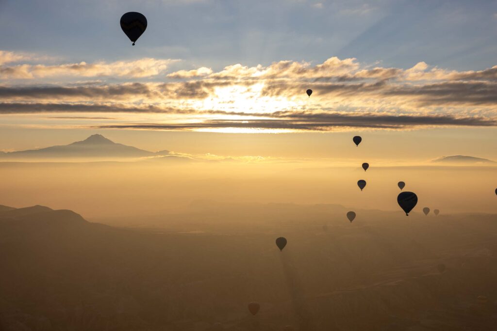 Heißluftballons in Kappadokien