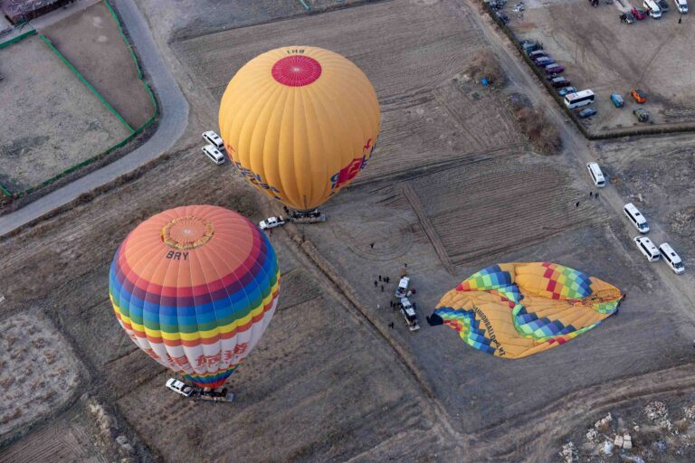 Landung der Heißluftballons