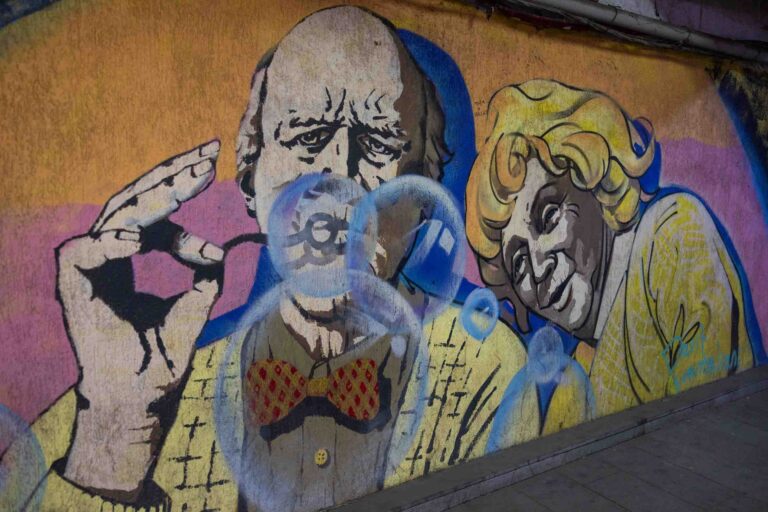 Streetart in einer Unterführung