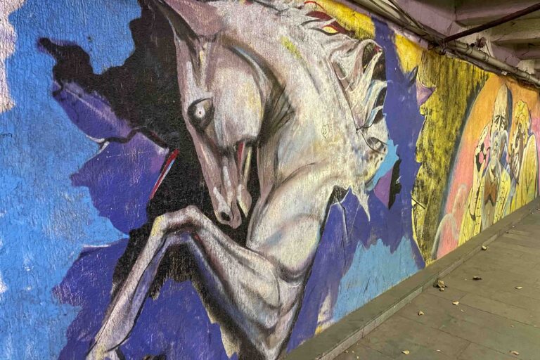 Überall Streetart in Tiflis!