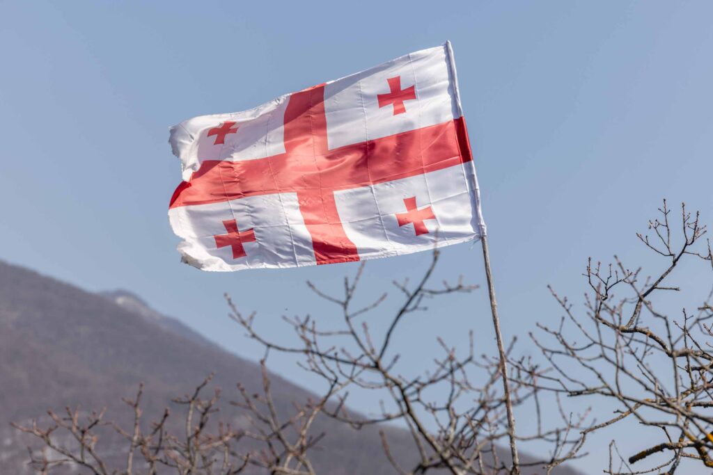 Die Flagge Georgiens